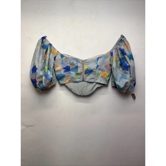 Fashion, Nova Butterfly_chic_clothing wWatercolor Corset Top Size Medium - Picture 8 of 13